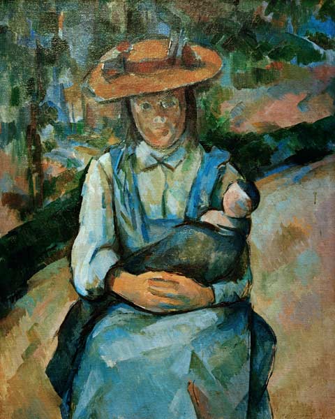 Young girl with doll from Paul Cézanne