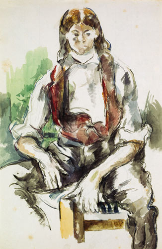 Boy with a Red Vest from Paul Cézanne