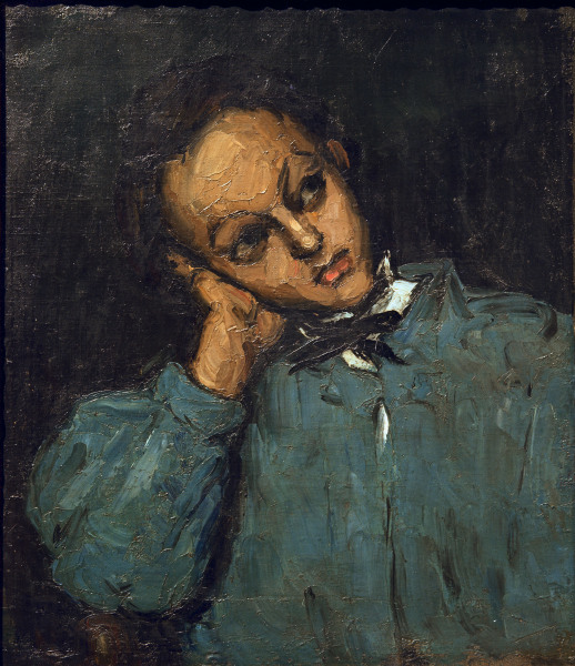 Boy leaning on his hand from Paul Cézanne