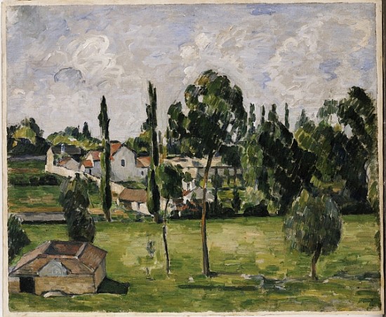 Landscape with Waterline, c.1879 from Paul Cézanne