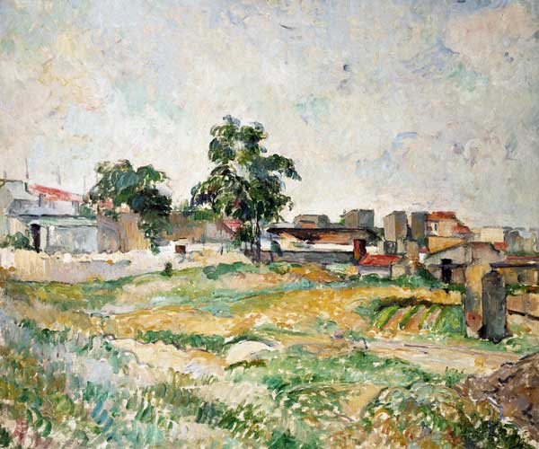 Landscape near Paris from Paul Cézanne