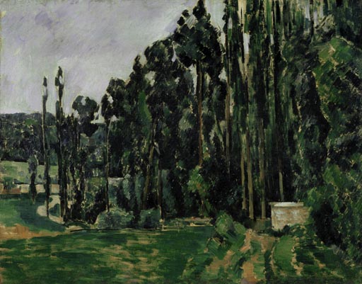 Les peupliers from Paul Cézanne