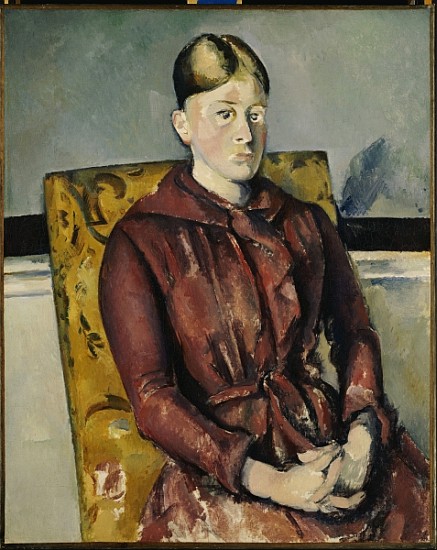 Madame Cezanne with a Yellow Armchair, 1888-90 from Paul Cézanne