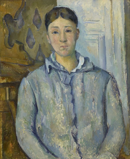 Madame Cézanne in Blue from Paul Cézanne