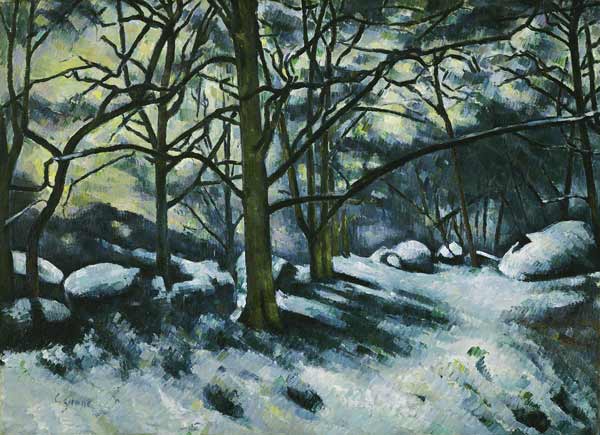 Melting Snow, Fontainebleau from Paul Cézanne