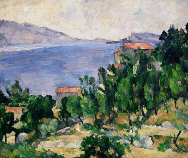 View of Mount Marseilleveyre and the Isle of Maire, c.1882-85 from Paul Cézanne