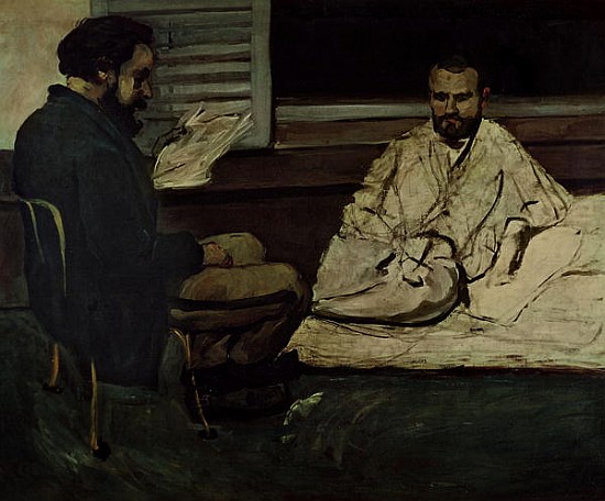 Paul Alexis (1847-1901) Reading a Manuscript to Emile Zola (1840-1902) 1869-70 from Paul Cézanne