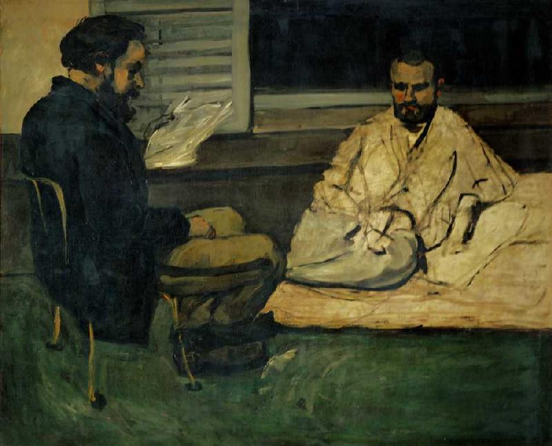 Paul Alexis, Sekretär von Emile Zola, liest Emile Zola vor from Paul Cézanne