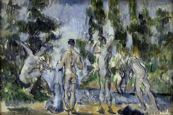 Cezanne, Paul, 1839-1906. ''Baigneurs'' (Bathers), c.1890/1900. Oil on canvas, 22 x 33.5cm. R.F. 119 from Paul Cézanne