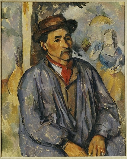 Peasant in a Blue Shirt from Paul Cézanne