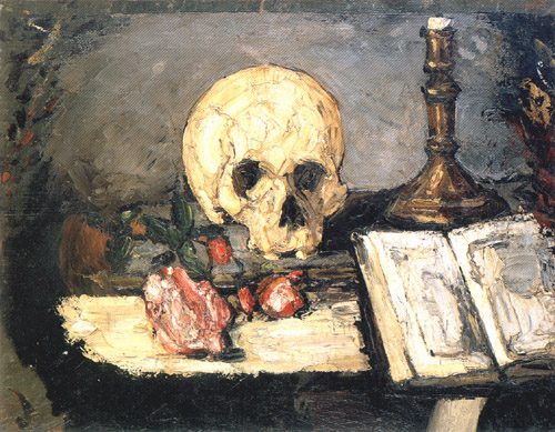 Skull and candlestick from Paul Cézanne