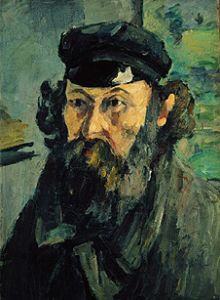 Self-portrait with cap from Paul Cézanne