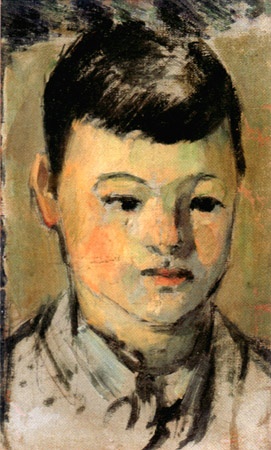 Outline of a portrait of the son of the artist from Paul Cézanne
