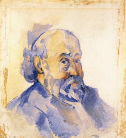 Outline: Alone portrait from Paul Cézanne
