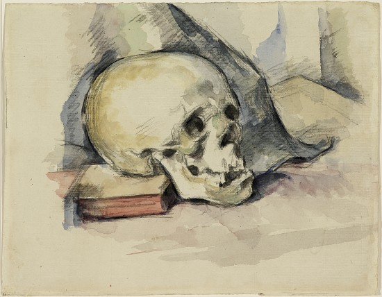 Skull and Book from Paul Cézanne