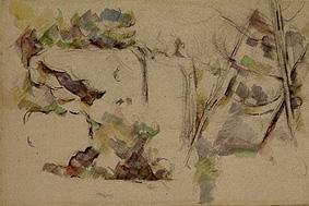 Quarry at Bibémus. from Paul Cézanne