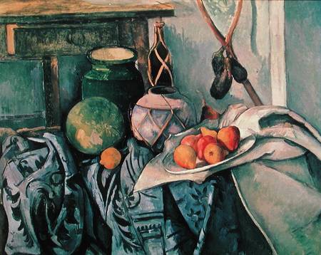 Still Life with Pitcher and Aubergines from Paul Cézanne