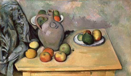 Still Life with Blue Drapery from Paul Cézanne