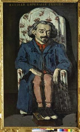 Portrait Achille Emperaire in the easy-chair.