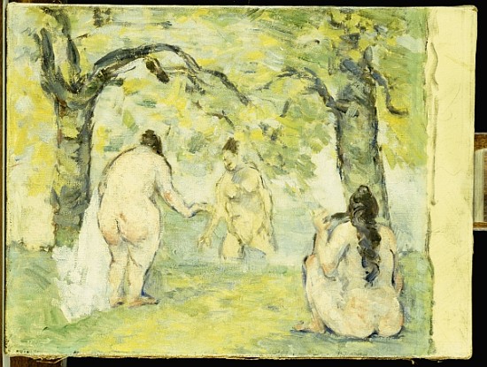 Three Bathers, 1875-77 from Paul Cézanne