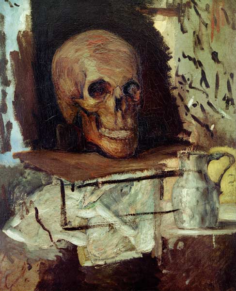 Skull and jug from Paul Cézanne