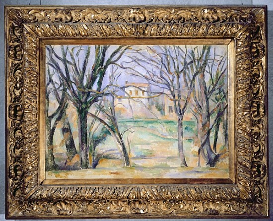 Trees and houses, 1885-86 (see also 393802) from Paul Cézanne