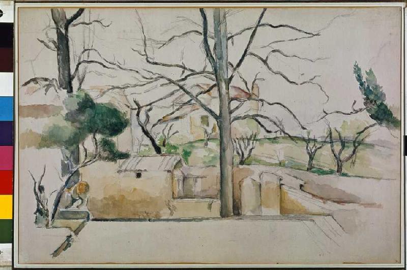Winter into yeses de Bouffan from Paul Cézanne