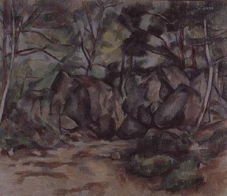 Woodland with Boulders from Paul Cézanne