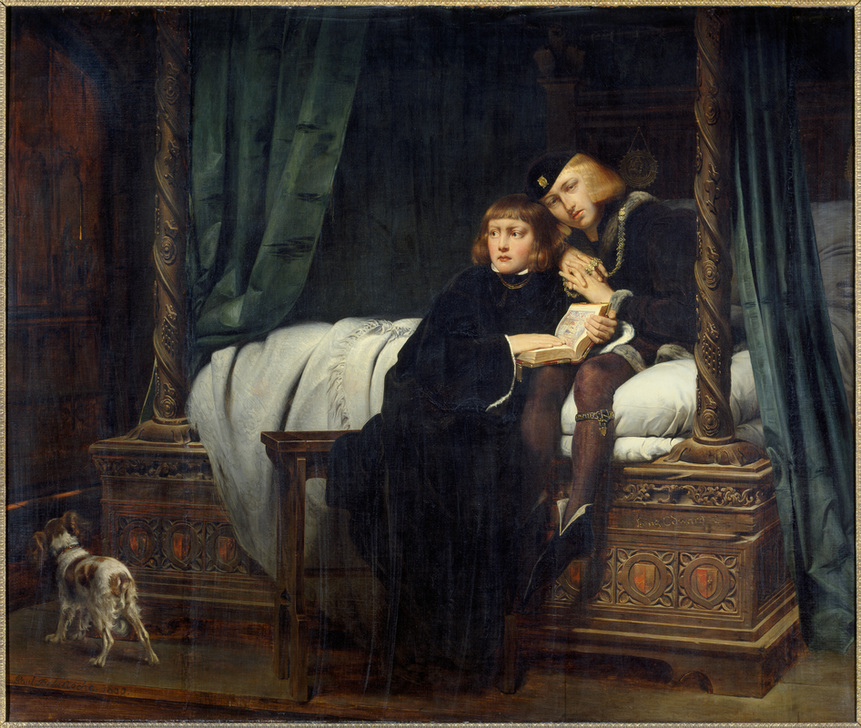 The Sons of Edward IV in the Tower from Paul Delaroche
