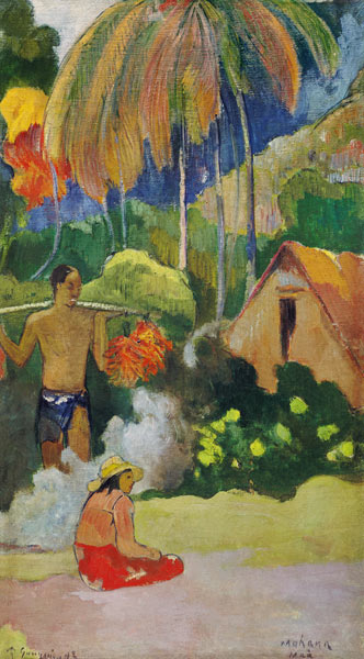 Landscape in Tahiti (Mahana Maa) from Paul Gauguin