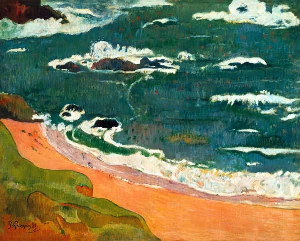 Run aground with Le Pouldu. (Collection Henry Ford II.) from Paul Gauguin