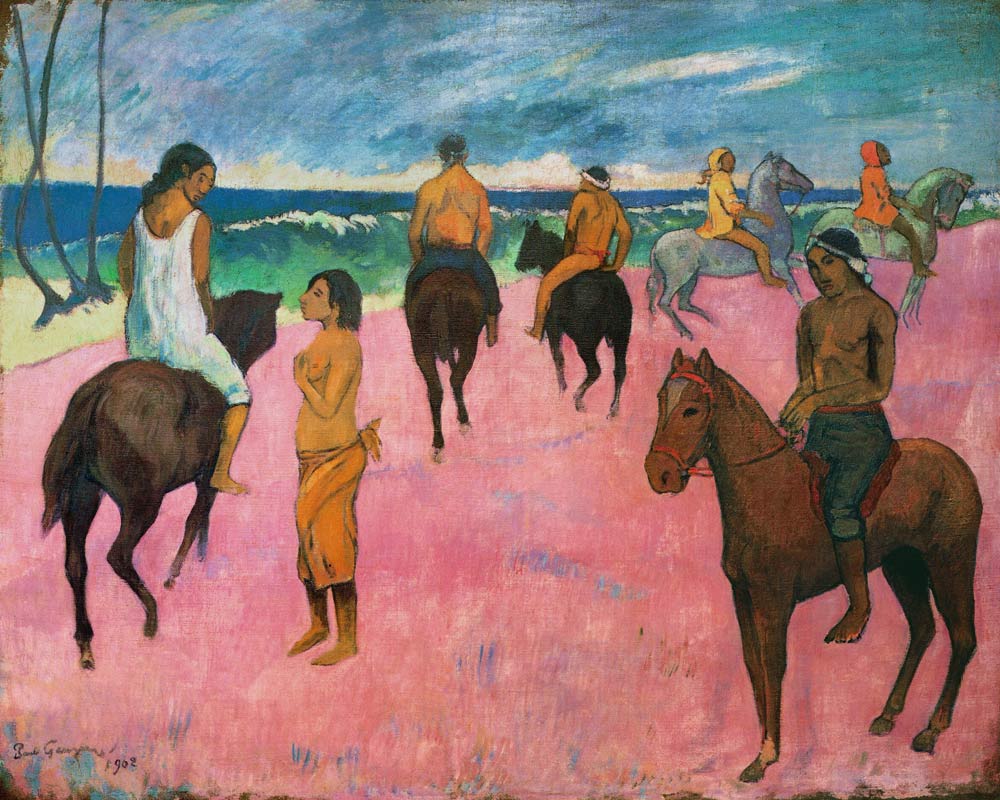 Riders on the beach from Paul Gauguin