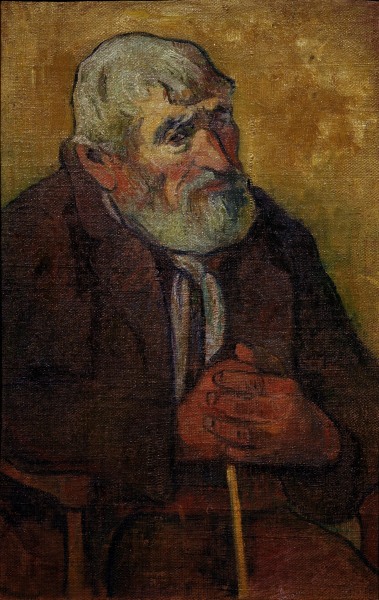 Old man with walking stick from Paul Gauguin