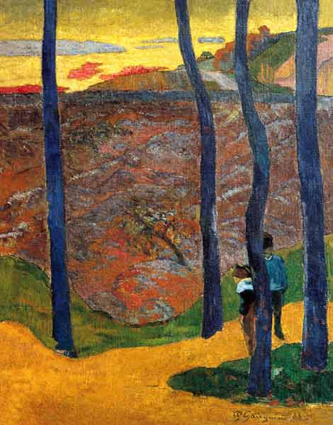 Blue trees from Paul Gauguin