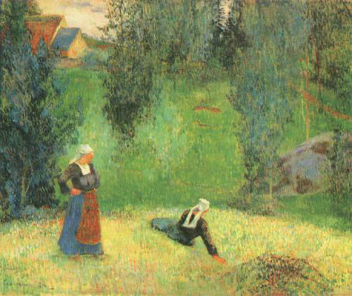 The first flowers from Paul Gauguin