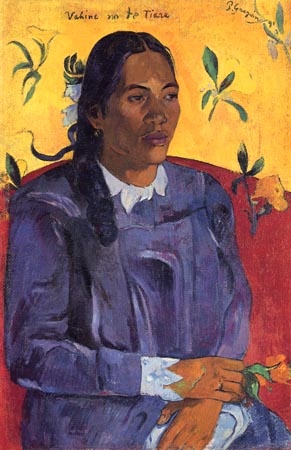 Vahine No Te Tiare (Woman With A Flower) from Paul Gauguin