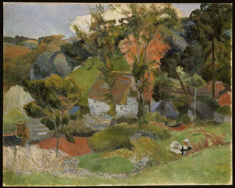 Landschaft in Pont-Aven from Paul Gauguin