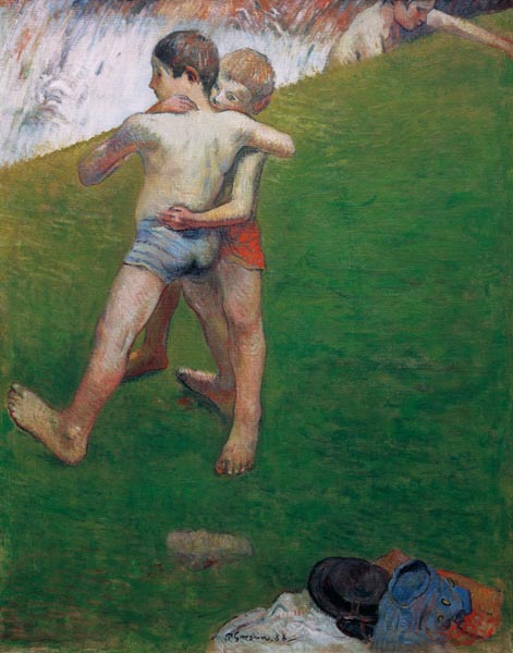 Le's enfants Luttant from Paul Gauguin