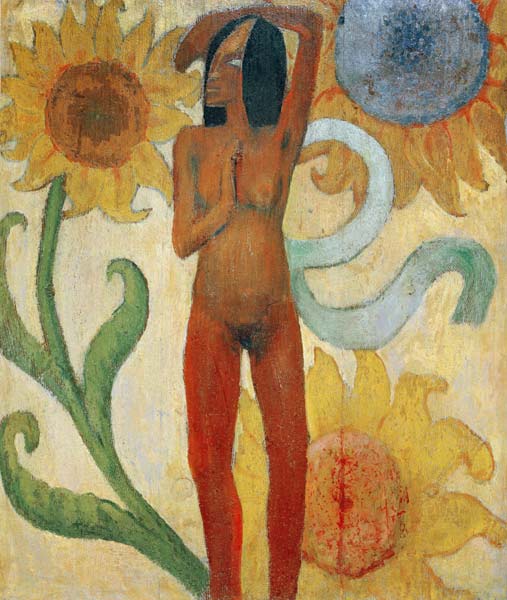 Naked female figure from Paul Gauguin