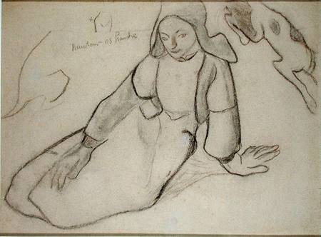 Seated Breton Woman from Paul Gauguin