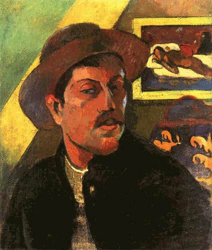 Self-portrait with hat from Paul Gauguin
