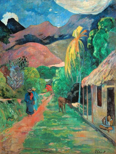 Street in Tahiti from Paul Gauguin