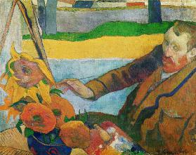 Van Gogh, sunflowers painting
