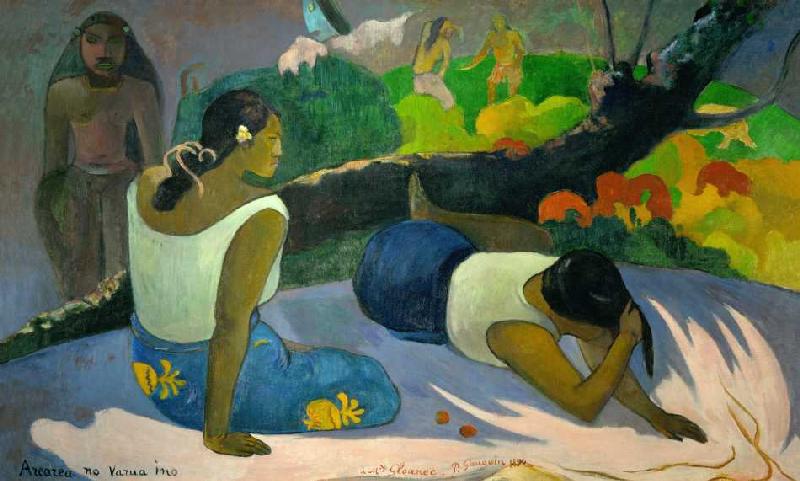 Vergnügungen des bösen Geistes (Arearea no vareua ino) from Paul Gauguin