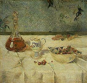 The white tablecloth. from Paul Gauguin