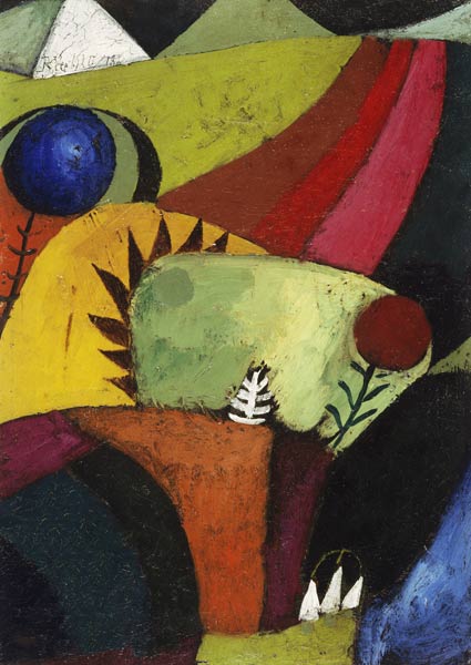 Drei weisse Glockenblumen, 1920. from Paul Klee