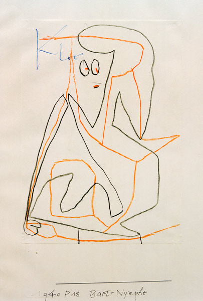 Bart-Nymphe, 1940, 218 (P 18). from Paul Klee