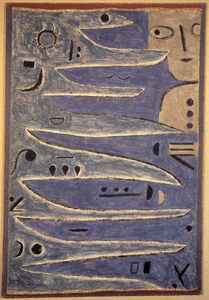 Der Graue und die Kueste, 1938. from Paul Klee