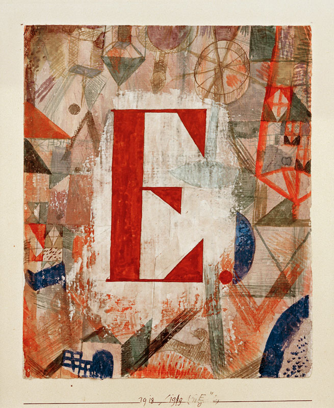 E, 1918, 199. from Paul Klee