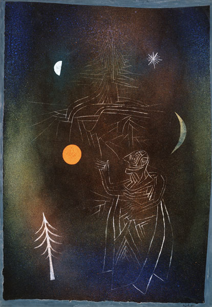 Scholar in the working with stars from Paul Klee
